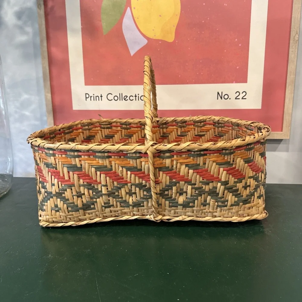Large Rectangle Choctaw Basket Look at pics closely